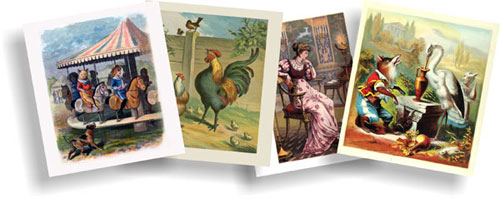 McLoughlin Bros. sample collage