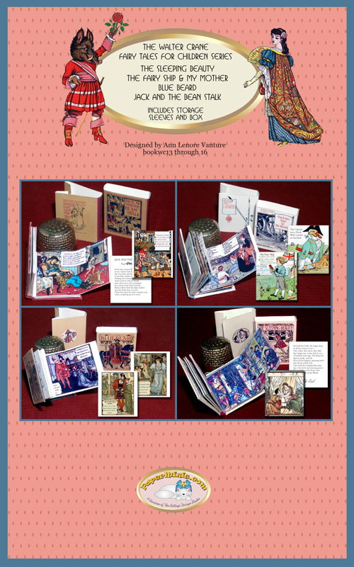 Walter Crane Children's Books 1:12 dollhouse scale