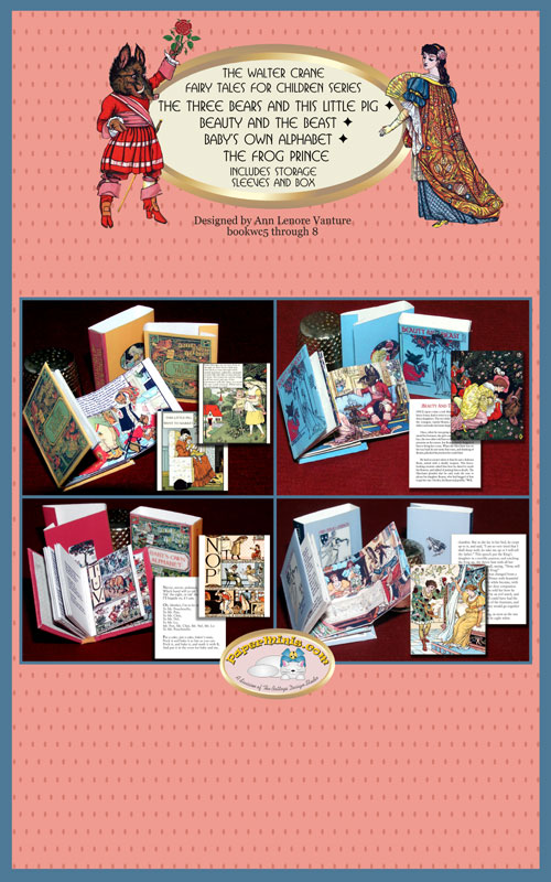 Walter Crane Children's Books 1:12 dollhouse scale