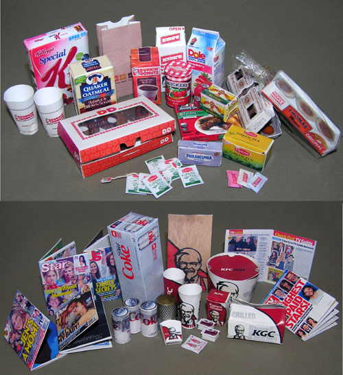 1:12 scale Breakfast and Goold Life printies