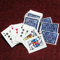 1 inch scale: box of playing cards