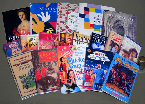 1:3 scale digital files of faux books