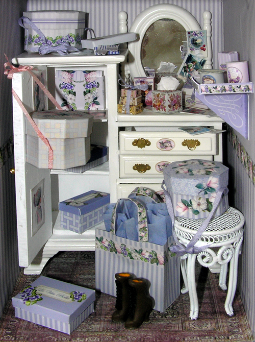 Lavender Collection Sample display box 1:12 wallpaper