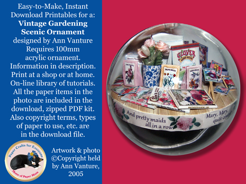 Vintage Gardening Ornament